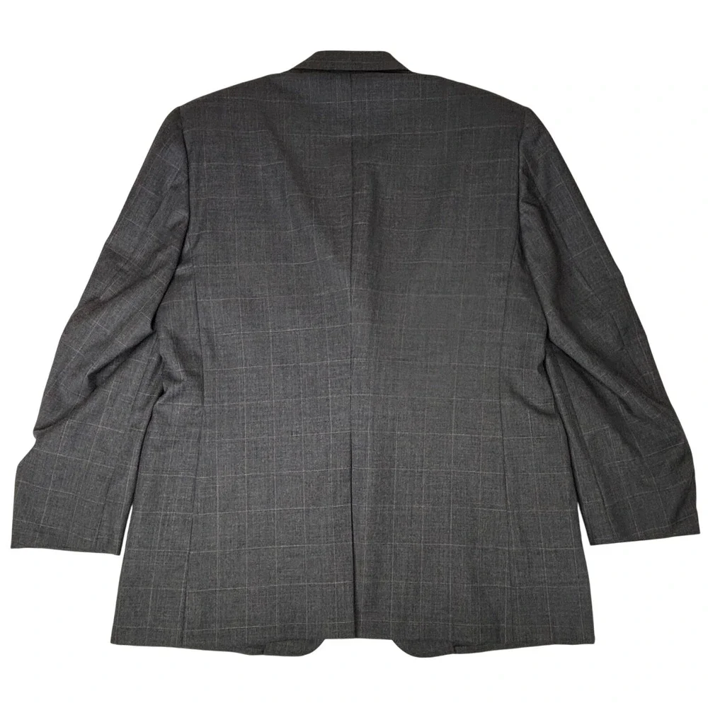 Hickey Freeman Boardroom Single Vent Wool Sportcoat Blazer Gray‎ 42R